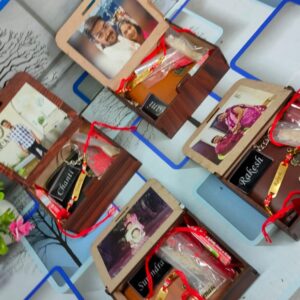 Personalised Gift Hamper packed in a premium wooden box!